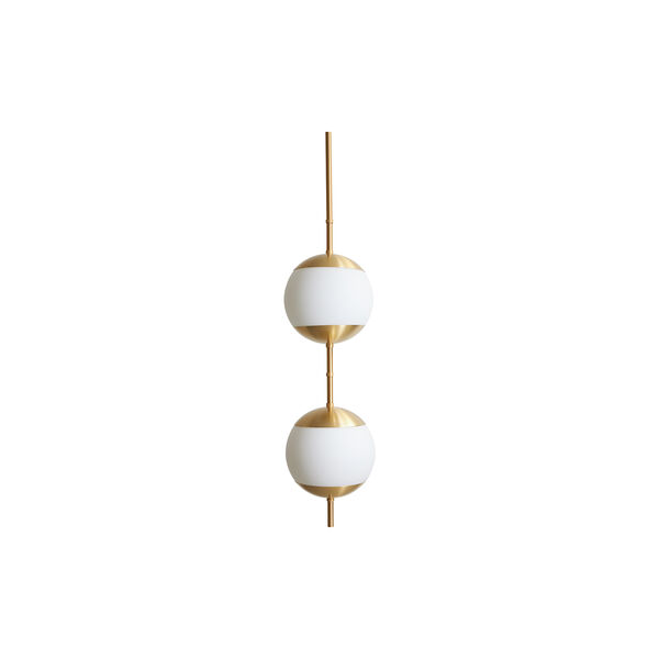 Monroe 2 Ceiling Light, brass/opal, Rubn