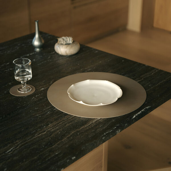 Nupo table mat Circle L, clay brown, LIND DNA