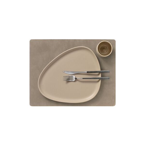 Nupo table mat Square L, nomad grey, LIND DNA