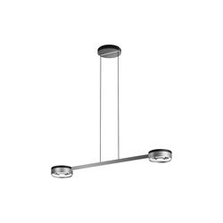 BLADE S2 SLIM Pendant, matt black/satin silver, LIGHT-POINT