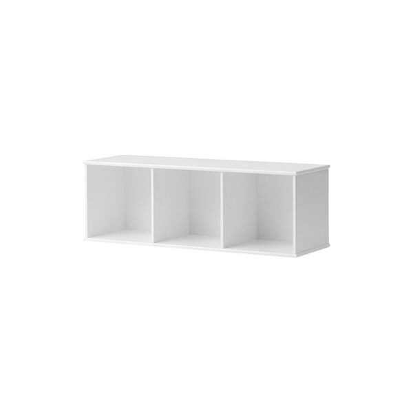 Wood Shelving Unit 3x1 Horizontal with Support Wood Shelving Unit 3x1 Horizontal with Support, Oliver Furniture