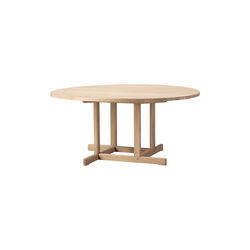 BM80 Mogensen Coffee Table Ø 120 cm, soap treated oak, Fredericia Furniture