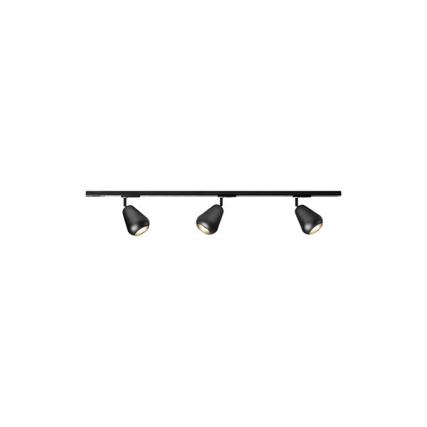Anoli 3 Spot Track Ceiling Lamp, black/black, Nuura