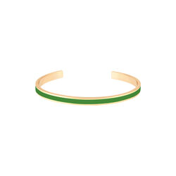 BANGLE Bracelet, simply green, bangle up