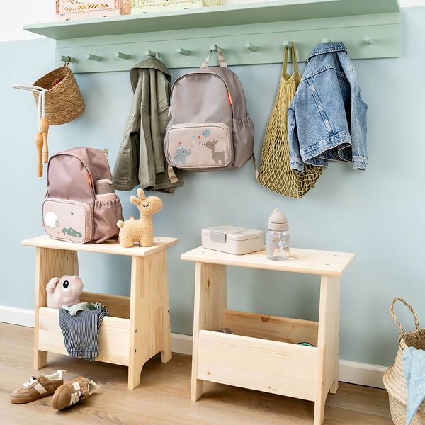 Feier Trinkflasche m/Trinkhalm, sandfarben, Done by Deer