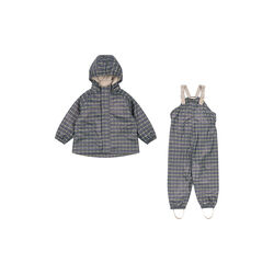 Rainy Palme Set, laurel blue check, Konges Sl&oslash;jd