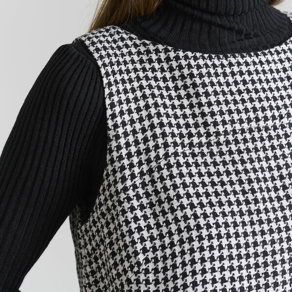 Chesu ärmelloses Kleid, black/ivory pepita, BITTE KAI RAND