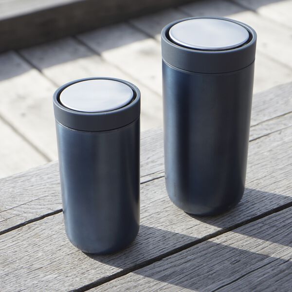 To Go Click Thermobecher, blue/metallic, Stelton