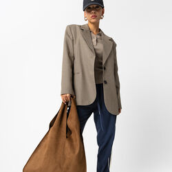 Übergroßer Karo-Blazer, brown check, Coster Copenhagen