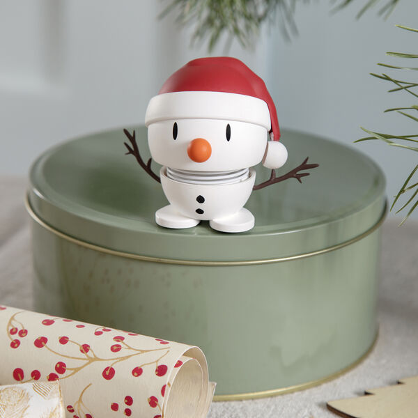 Soft Santa Snowman S, white, Hoptimist