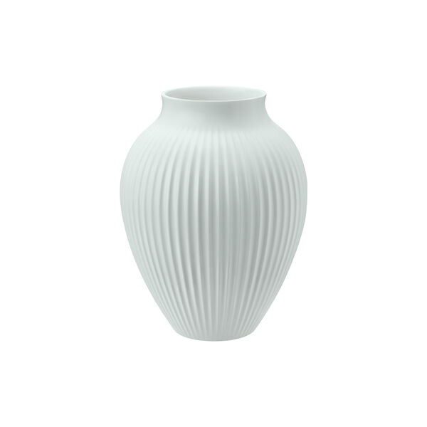 Knabstrup-Vase Ripple, mat ice blue, Knabstrup Keramik