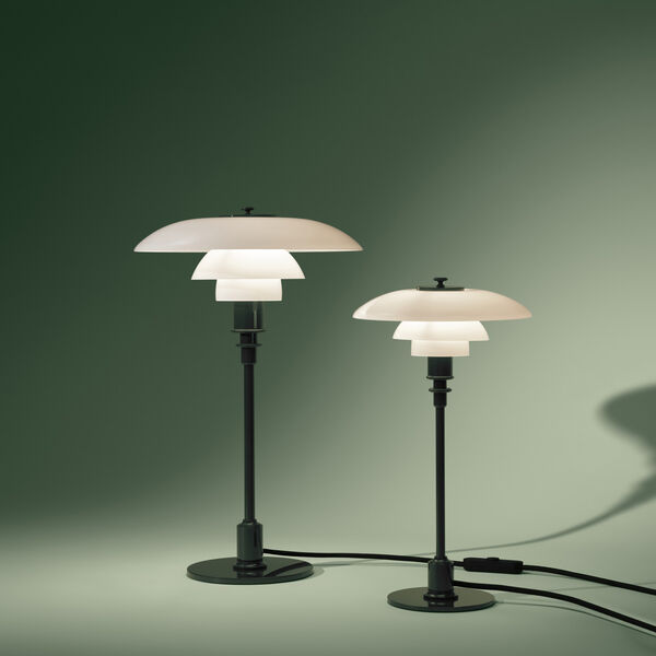 PH 3/2 Table Lamp, glossy deep green, Louis Poulsen
