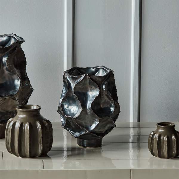 HDWaves Vase, antikmetallisch, House Doctor