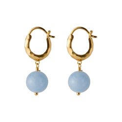 Blue Sky Earrings, gold plated, Pernille Corydon Jewellery