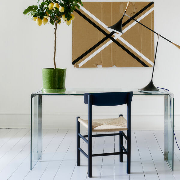 J39 Mogensen Stuhl, indigo blue/natur, Fredericia Furniture