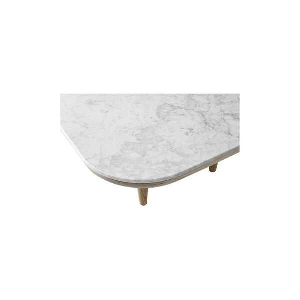 Fly SC11 Coffee Table, Bianco Carrara marble/oiled oak, &Tradition