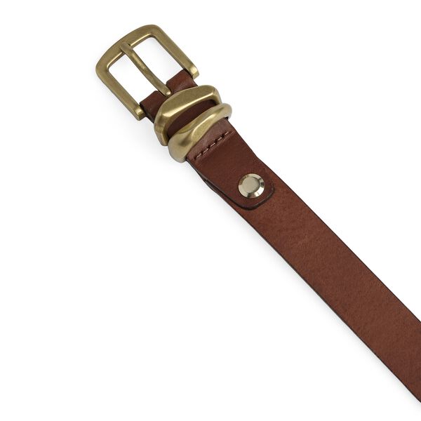 KinsleyMBG Belt, cognac w/br. gold, Markberg