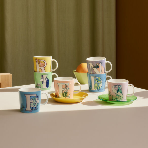 Moomin Mug 40 cl Alphabet R, Moomin Arabia