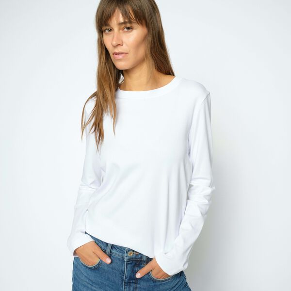 MMMillie O-LS Regular Tee, white, MOS MOSH