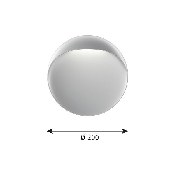 Flindt Wandleuchte S, aluminium, Louis Poulsen