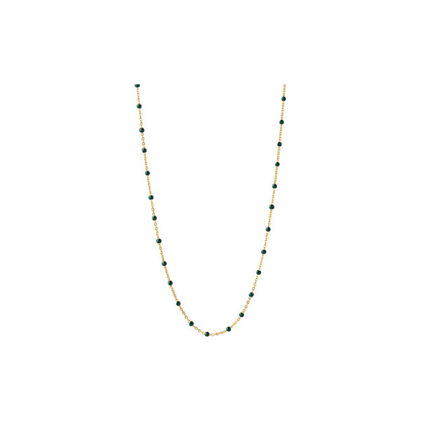 Lola Halskette, gold/petrol green, ENAMEL Copenhagen