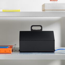 Cable House, charcoal, Pedestal