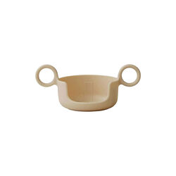 Cup holder for children's cup, beige, Design Letters