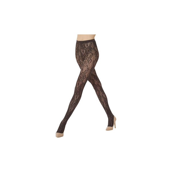 Infinite Rose Net Tights, dark wood, Wolford