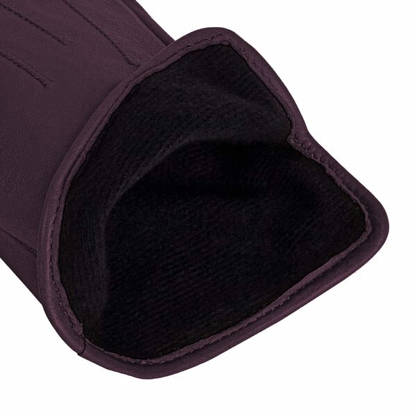 Carla Leather Gloves, deep purple, Kessler