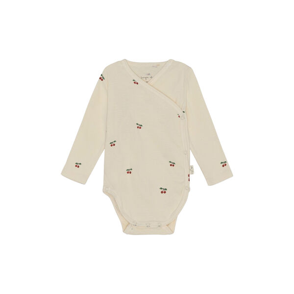 Lang&auml;rmliger Body f&uuml;r Neugeborene, cherry, Konges Sl&oslash;jd