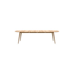 PLAYdinner Lam&eacute; Dining Table with Extension incl. 2 Extension Leaves, natural oiled oak, Bruunmunch Furniture