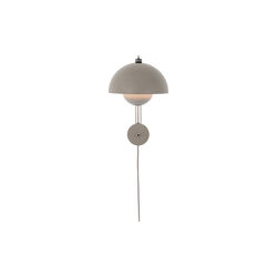 Flowerpot VP8 Wall Lamp, grey beige, &Tradition