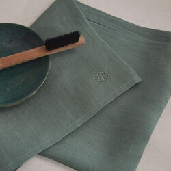 PLAIN Tea Towel, mineral green, Georg Jensen Damask
