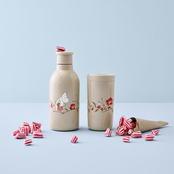 DRINK-IT vacuum insulated bottle 0,5 L, moominmamma&rsquo;s tea party, RIG-TIG