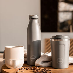 Trinkflasche, dark grey, AYA&IDA