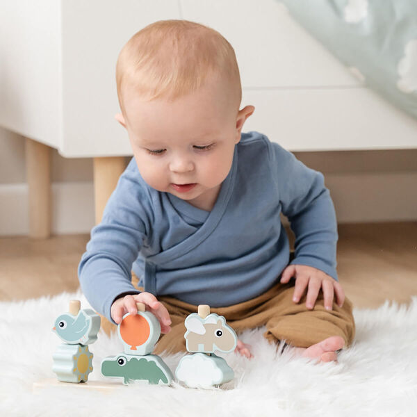 Happy Clouds stabiles Spielzeug, farbmix, Done by Deer