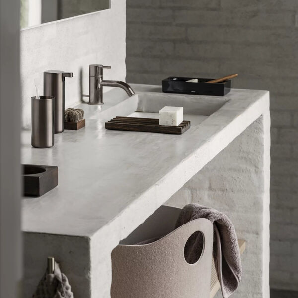 MODO Soap Dispenser, burned metal/metallic finish, Blomus