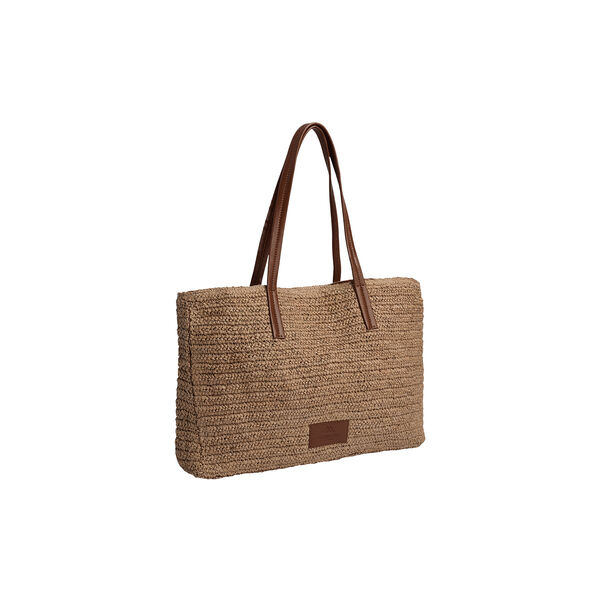 AvaniMBG Shopper, Raffia, natural w/cognac, Markberg