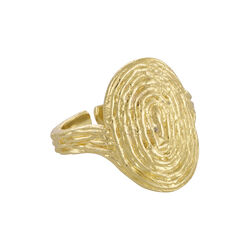 Esther ring, gold plated, Pure by Nat