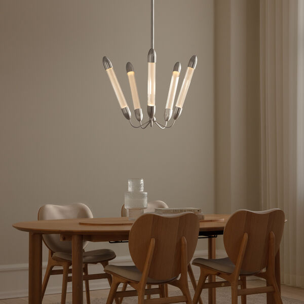 Penta-Pendelleuchte aus plattiertem Messing, Lemon Squeeze, UMAGE