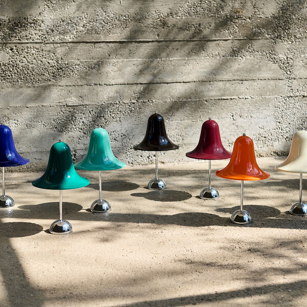 Pantop Portable Table Lamp, dark teal, Verpan