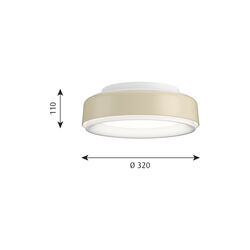 LP Grand Ceiling Light, champagne, Louis Poulsen
