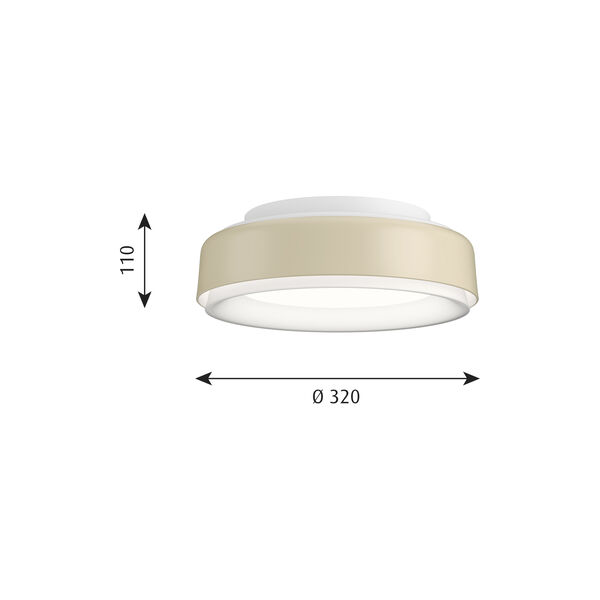LP Grand Ceiling Light, champagne, Louis Poulsen