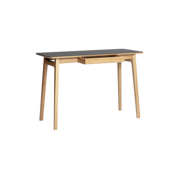 Freya Desk, oak/black, Magnus Olesen Design