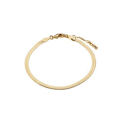 JOANNA flat snake chain bracelet gold-plated, Pilgrim