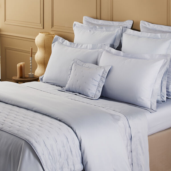 Triomphe Duvet Cover, celeste, Yves Delorme