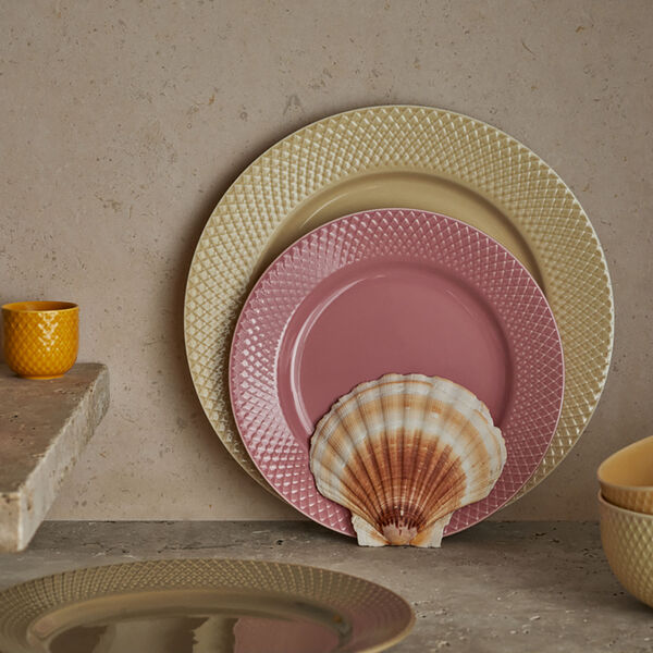 Rhombe Earth Dinner plate &Oslash; 27 cm, marble, Lyngby Porcel&aelig;n