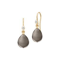Prima Ballerina Earrings, gold/smokey, Julie Sandlau