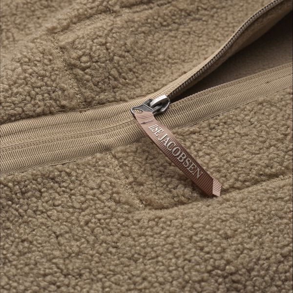 Bonded Pile Jacket with Hood, greige, Ilse Jacobsen Hornb&aelig;k