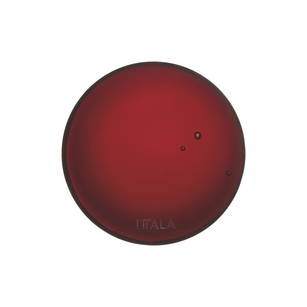 Glass platter, copper, Iittala